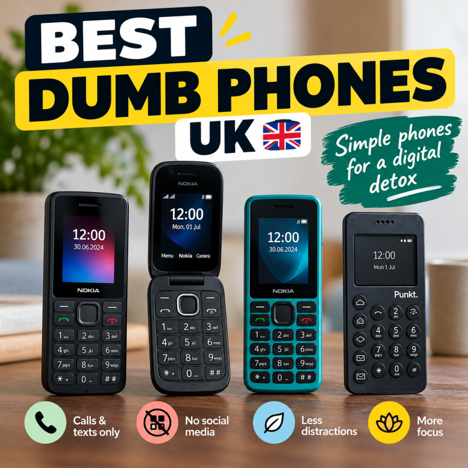 Best Dumb Phone UK: 4 Best Basic Phones for Digital Detox