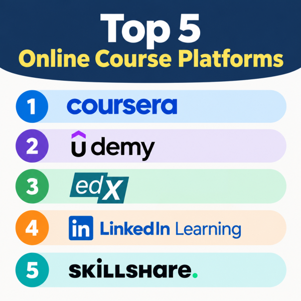 Top 5 Online Course Platforms in 2026: Best Websites to Learn Online