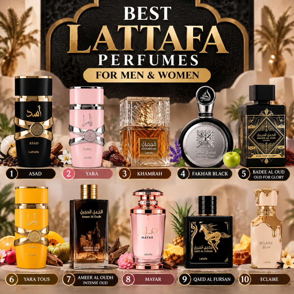 top 10 lattafa perfumes for men and women